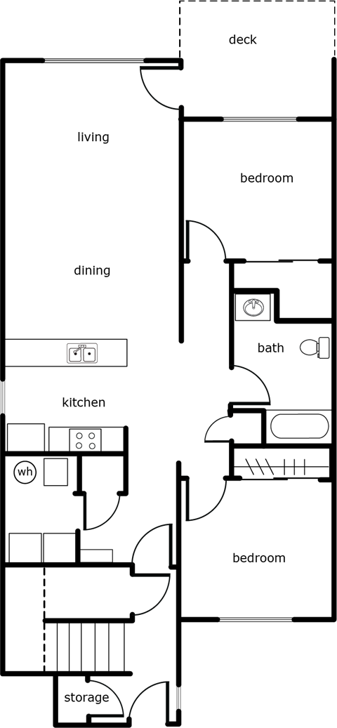 a floor plan of a house